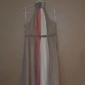 ModCloth Halter Maxi Dress with Scarf Hem